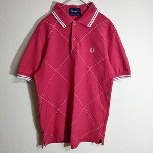 【FRED PERRY フレッドペリー】アーガイル柄ポロシャツ（XS）