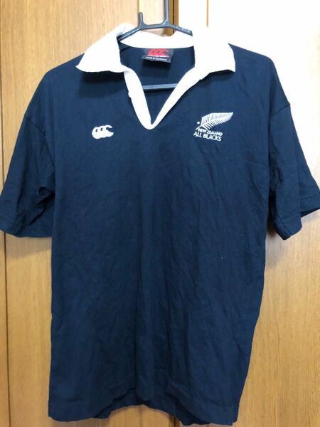 オールブラックス ラガーシャツ サイズM ラグビー CANTERBURY NEW ZEALAND All Blacks 半袖