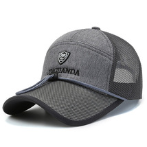 帽子 キャップ メンズ 通気性キャップメンズ 日よけ 野球帽 UPF50 UVカット 蒸れにくい 調整可能 ストラップ付き-ネイビー_画像9