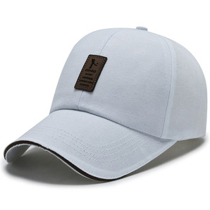 キャップ メンズ 帽子100%コットンUVカット 夏新品 99％紫外線対策 日焼け防止 野球帽 調整可能 男女兼用 ツバ長いキャップ-白の画像1