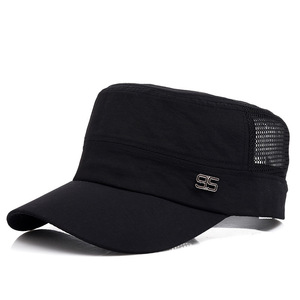 帽子 メンズ uvカット メッシュキャップ 通気速乾 夏帽子 ワークキャップ uv つば付き帽子 日よけ帽子紫外線対策-黒