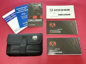 #DODGE Dodge Challenger 2009 manual 6 point other set original case English version owner's manual [a8]