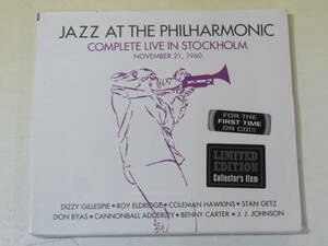 【未開封】紙ジャケット仕様　JAZZ AT THE PHILHARMONIC / COMPLETE LIVE IN STOCKHOLM NOVEMBER21，1960【CD】B1 T2355