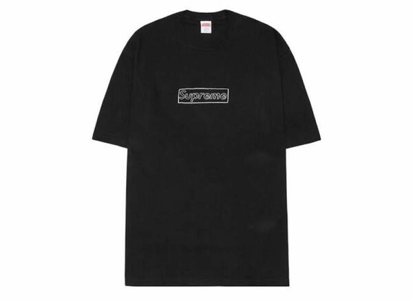 Supreme KAWS Chalk Logo Tee ブラック Sサイズ 半袖Tシャツ