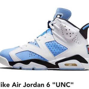 jordan 6 UNC 黒タグ付