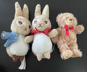  Daiso Peter Rabbit series / teddy bear soft toy total 3 point summarize goods 