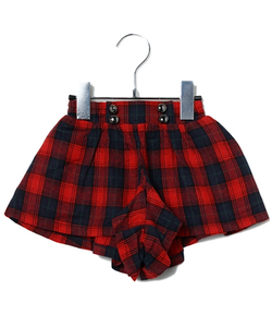 b*ROOM beer -m check culotte red color 120 size 