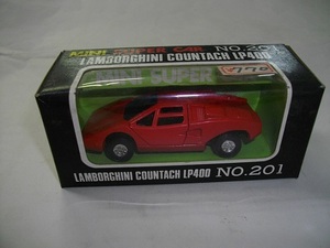 MINI SUPER CAR№201 LAMBORGHINI COUNTACH LP400(赤)