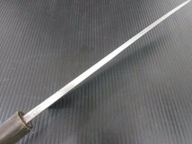 Y126■堺京一文字 卸出刃包丁 極上 / 刃渡り300mm 全長470mm / 片刃 水牛柄 おろし出刃包丁 / 和包丁 打刃物_画像6