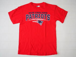 ☆送料無料☆ NFL TEAM APPAREL USA直輸入 古着 半袖 NEW ENGLAND PATRIOTS ニューイングランド・ペイトリオッツ Tシャツ メンズ M レッド