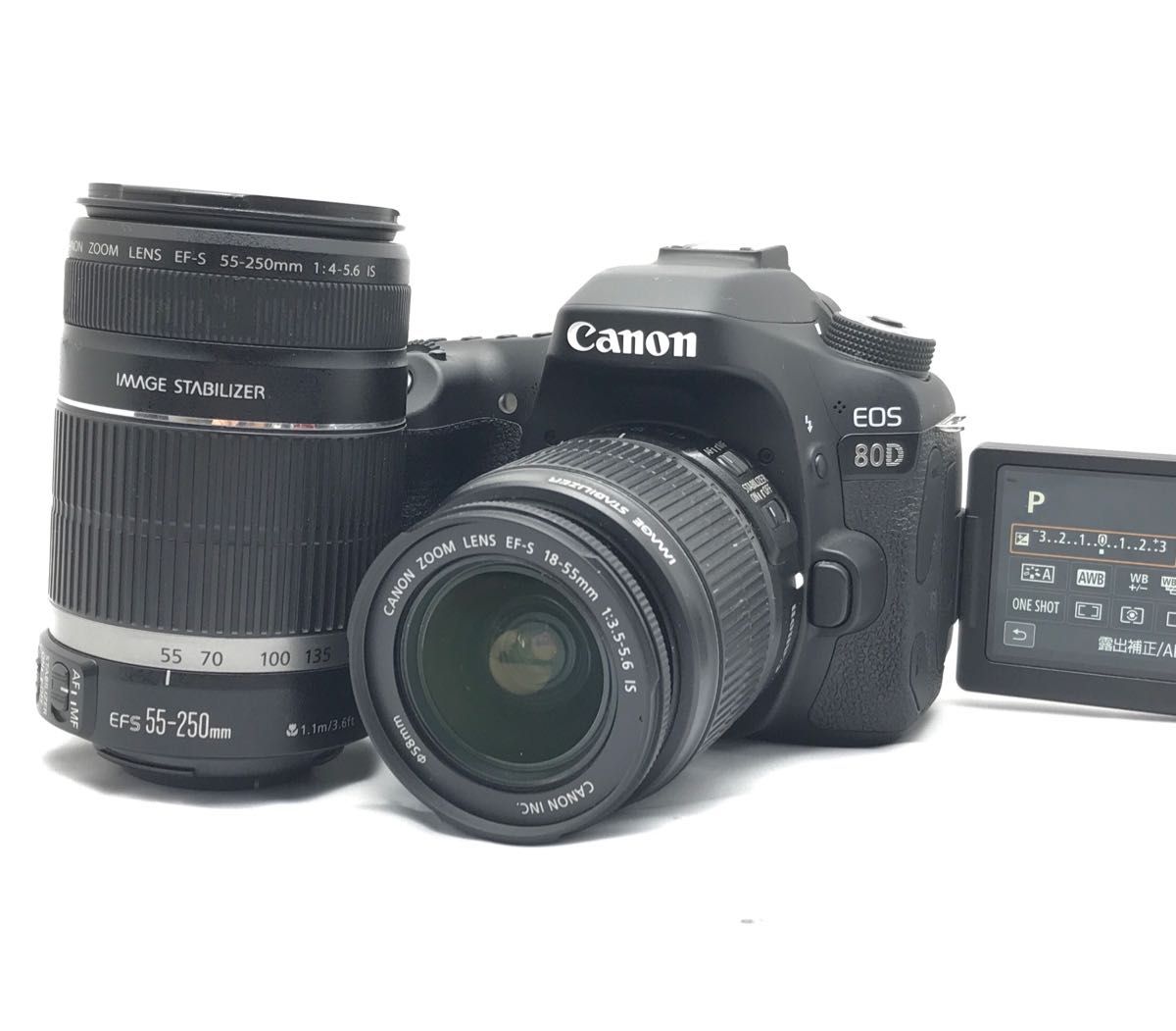 極美品 Canon EOS 70D ダブルズームレンズセット スマホとつながる