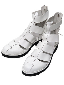SALE50%OFF/KMRii(ケムリ)Cow Leather Black Metal Sandal 08/WHITE・43