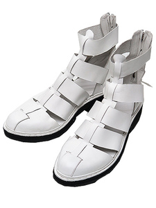 SALE50%OFF/KMRii(kemli)Cow Leather Black Metal Sandal 08/WHITE*43