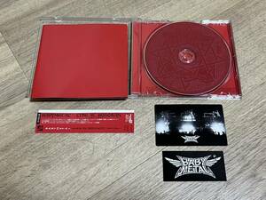 中古美品 CD BABYMETAL LIVE AT BUDOKAN RED NIGHT 赤い夜 初回限定盤 カード ステッカー付き
