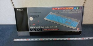 【キーボード・ジャンク】WiNDy V503 USBコネクタ 日本語109キーボード（星野金属工業 ソルダム soldam デスクトップ PC LED キーボード）