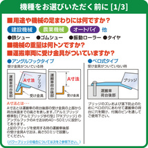 日軽アルミブリッジ・PX40-360-45（ツメ式）4トン/2本組 ◎積載4t/セット【全長3600・有効幅450(mm)】◎ユンボ・建機・農機用アルミラダー_画像5