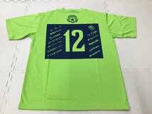 ZK-GYL2 新品【 ZASUPA草津 】応援Tシャツ サイズ L 2枚/半袖/丸襟/グリーン/イエロー/Jリーグ/J2/応援グッズ/サッカー/群馬/ザスパ草津_画像4