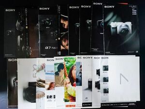  Sony /SONY[ single‐lens reflex camera * accessory ] catalog / pamphlet *20 pcs. *α7/α6000/α5100/α9/