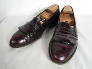 BALLY　バリー　キルトタッセルローファー　ワイン　9 27cm イタリア製