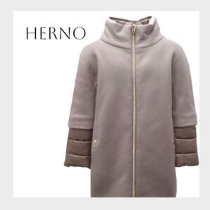 タグ付き新品【HERNO ヘルノ】レイヤード ダウン コート