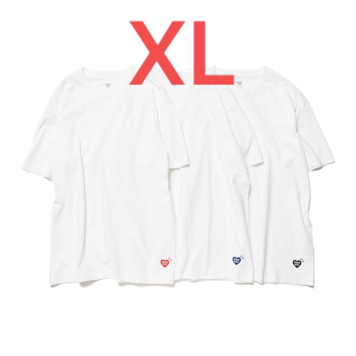 24時間以内発送】HUMAN MADE 3パックTシャツ 黒 XL｜Yahoo!フリマ（旧 