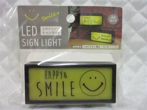 【 HAPPY SMILE LED サインライト 】 スマイリー ライト 新品 即決 スマイル インテリア ネオン 