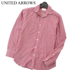 UNITED ARROWS ユナイテッドアローズ 秋冬★ 長袖 チェック ネル シャツ Sz.M　メンズ　A2T09726_9#B