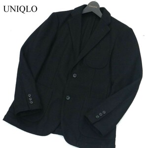 UNIQLO ユニクロ 秋冬★ 起毛 ウール ジャージー アンコン テーラード ジャケット Sz.S　メンズ　A2T10405_9#N