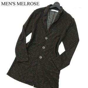 MEN'S MELROSE メンズメルローズ 秋冬 ランダム パイル★ チェスター カーディガン ジャケット Sz.3　メンズ　A2T12037_A#N