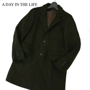 A DAY IN THE LIFE ユナイテッドアローズ 秋冬 メルトン ウール★ チェスター コート Sz.S　メンズ　A2T14042_C#N
