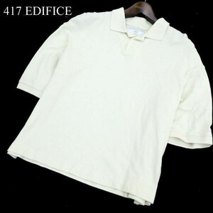 18SS★ 417 EDIFICE エディフィス ストレッチ★ 半袖 オーバーサイズ ポロシャツ Sz.S　メンズ 日本製　A1T08974_7#A