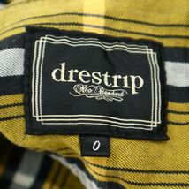 drestrip ドレストリップ 通年 ロゴ刺繍★ 長袖 チェック シャツ Sz.0　メンズ 日本製　A2T09156_8#C_画像6