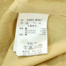 MONSIEUR NICOLE ムッシュ ニコル 通年 長袖 ヘリンボーン★ ボタンダウン シャツ Sz.46　メンズ　A2T09766_9#C_画像6