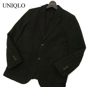 UNIQLO ユニクロ 秋冬 ウール ツイード★ アンコン テーラード ジャケット Sz.S　メンズ　A1T15667_C#N