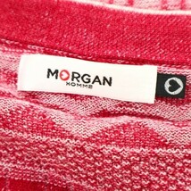 MORGAN HOMME モルガン オム 秋冬 ウール混★ ジャガード柄 ニット カーディガン Sz.L　メンズ　A2T00663_1#K_画像5