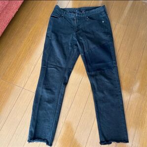 土日セール値下げ中2250円〜1300円X-girlエックスガール黒デニムパンツ