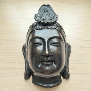 仏像　仏面 佛面 鶴林寺 聖観音　美品　 古美術　 開運　あいたた観音　送料込み　兵庫県加古川市　仏様　お面