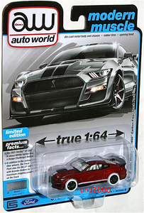 レア チェイス Auto World 1/64 2021 Shelby GT-500 Carbon Fiber Track Pack シェルビー オ－トワールド Ultra Red Chase ウルトラレッド