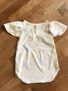 子供服ワンピースシャツ ハンドメイド 手作り 個性的 キッズ 一点物 ガールズ 女の子 リメイク レトロ USAヴィンテージ生地使用 アニマル柄