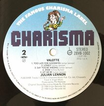 ☆帯・歌詞カード付☆　【VALOTTE JULIAN LENNON 】【ジュリアン　レノン　ヴァロッテ】全10曲　LPレコード_画像3