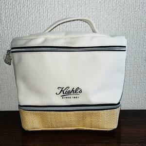 新品★kiehls キールズ★2段 バニティポーチ★バニティバッグ ポーチ kiehl's