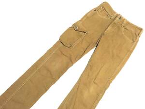  made in Japan Jhonbull Johnbull men's stretch cargo pants hemming less S size (W absolute size approximately 74cm) * absolute size W29 corresponding ( exhibit number 112)