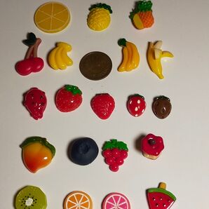 デコパーツ フルーツ 少し大きめ 20個 未使用 手芸 おままごとなどに