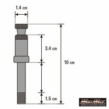 MADMAX バイク用品 HONDA ホンダ CB400T CB250T CB360T リア用ウィンカーステー M10×100mm 1本/旧車 補修 修理【メール便送料200円】_画像2