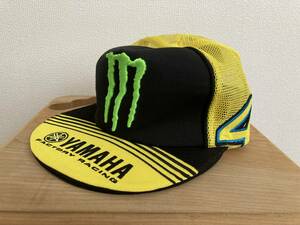 【MONSTER YAMAHA】バレンティーノ・ロッシ MotoGP RACING TEAM メッシュキャップ 硬ボディ 立体刺繍 オートバイ 高品質 VR46製 