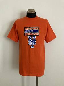 【NEW YORK METS】Tシャツ 国内M/L相当 NYメッツ 良色 希少デザイン 野球 MLB ヤンキース 送料無料