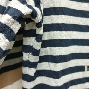 BURBERRY BLUE LABEL / バーバリー レディース チュニックワンピース 38サイズ ボーダー柄 薄手 春夏秋服 I-2698の画像6