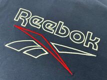 新品■Reebok リーボック メンズ 半袖Tシャツ ロゴ XO ネイビー 182-188cm ロゴ GS9137 大きいサイズ_画像4