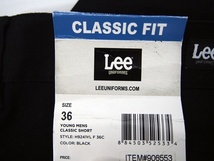 未使用■LEE リー クラシックショートパンツ 黒 ブラック CLASSIC FIT メンズ W36 ポケット 5個_画像6