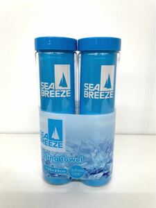  новый товар #SEA BREEZE sheave Lee z прохладный полотенце 2 шт охлаждающий полотенце голубой . средний . меры jo серебристый g бег 